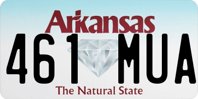 AR license plate 461MUA