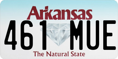 AR license plate 461MUE