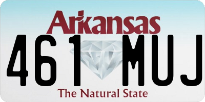 AR license plate 461MUJ