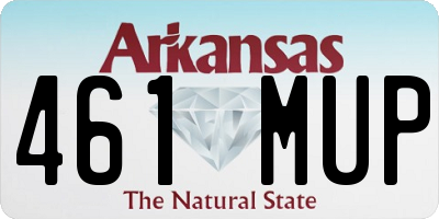 AR license plate 461MUP