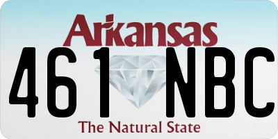 AR license plate 461NBC