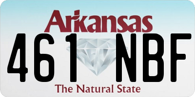 AR license plate 461NBF