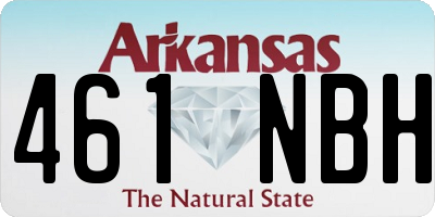 AR license plate 461NBH