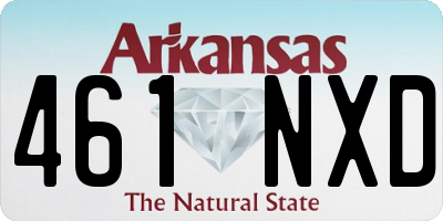 AR license plate 461NXD