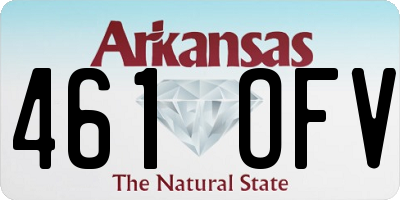 AR license plate 461OFV