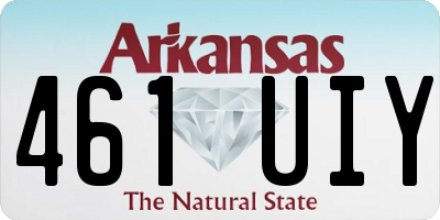 AR license plate 461UIY