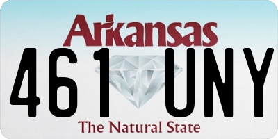 AR license plate 461UNY