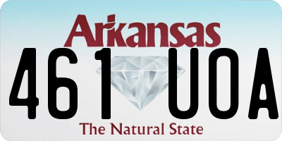 AR license plate 461UOA