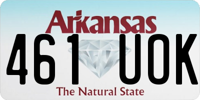 AR license plate 461UOK