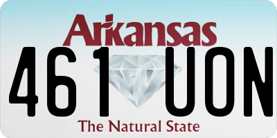 AR license plate 461UON