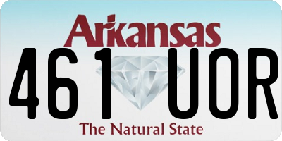 AR license plate 461UOR