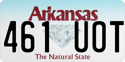AR license plate 461UOT