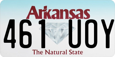 AR license plate 461UOY