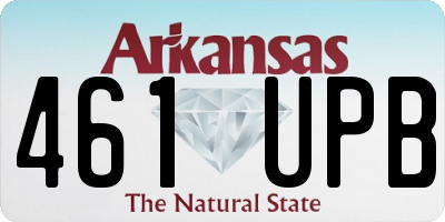 AR license plate 461UPB