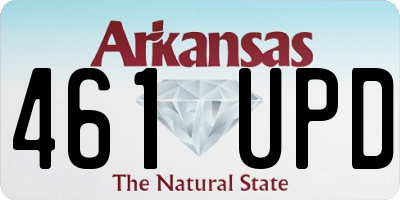 AR license plate 461UPD