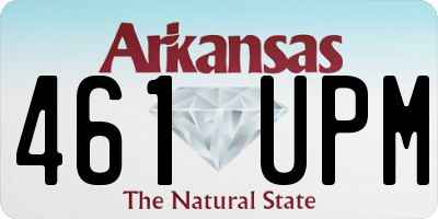 AR license plate 461UPM