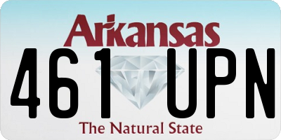 AR license plate 461UPN