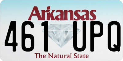 AR license plate 461UPQ