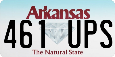 AR license plate 461UPS