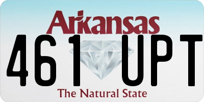 AR license plate 461UPT