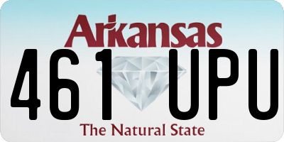 AR license plate 461UPU