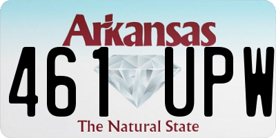 AR license plate 461UPW