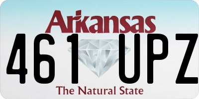 AR license plate 461UPZ