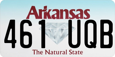 AR license plate 461UQB