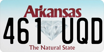 AR license plate 461UQD
