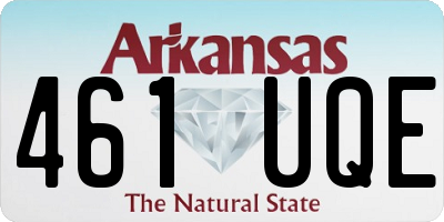 AR license plate 461UQE