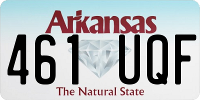 AR license plate 461UQF