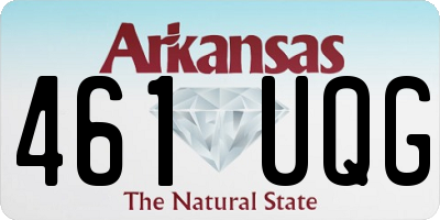 AR license plate 461UQG