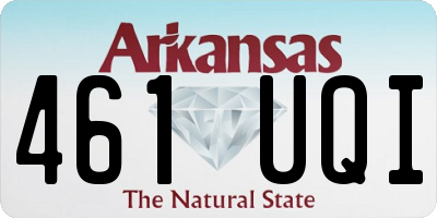 AR license plate 461UQI