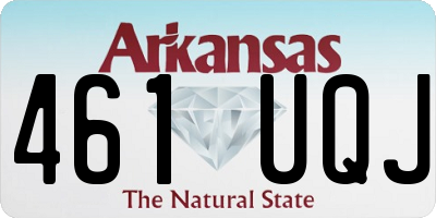 AR license plate 461UQJ