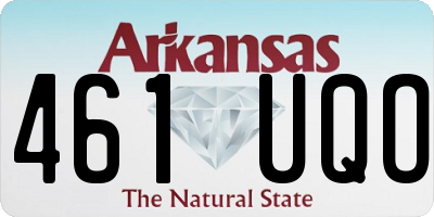 AR license plate 461UQO