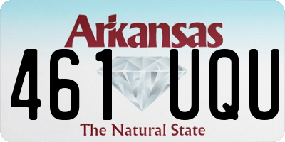 AR license plate 461UQU