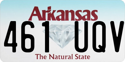 AR license plate 461UQV