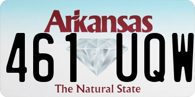 AR license plate 461UQW
