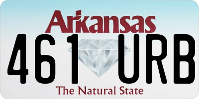 AR license plate 461URB
