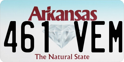 AR license plate 461VEM
