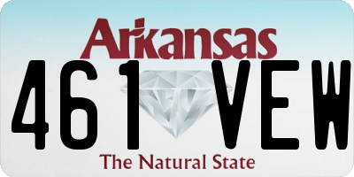 AR license plate 461VEW