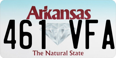 AR license plate 461VFA