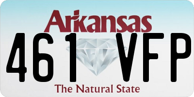 AR license plate 461VFP