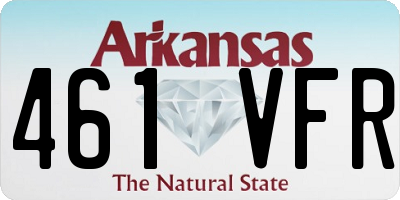 AR license plate 461VFR