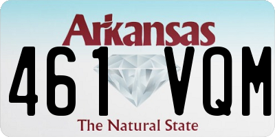 AR license plate 461VQM