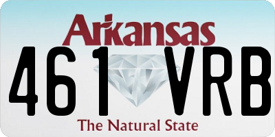AR license plate 461VRB