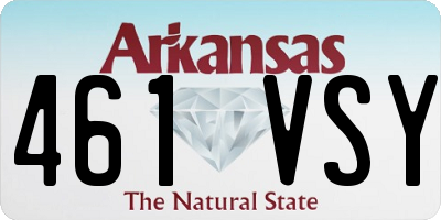 AR license plate 461VSY
