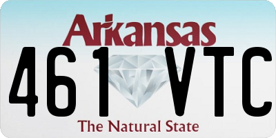 AR license plate 461VTC