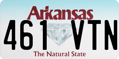 AR license plate 461VTN