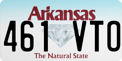 AR license plate 461VTO